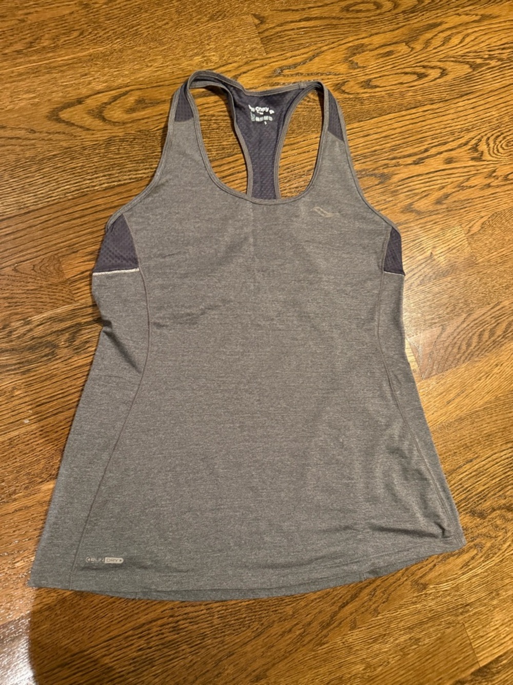 Saucony Gray Racerback Training Tank